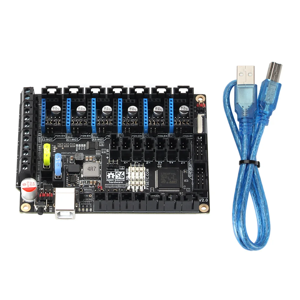 S6 V2.0 Board 32 Bit Control Board Support 6X TMC Drivers Uart/SPI Flying Wire XH/MX Connector VS F6 V1.3 SKR V1.3