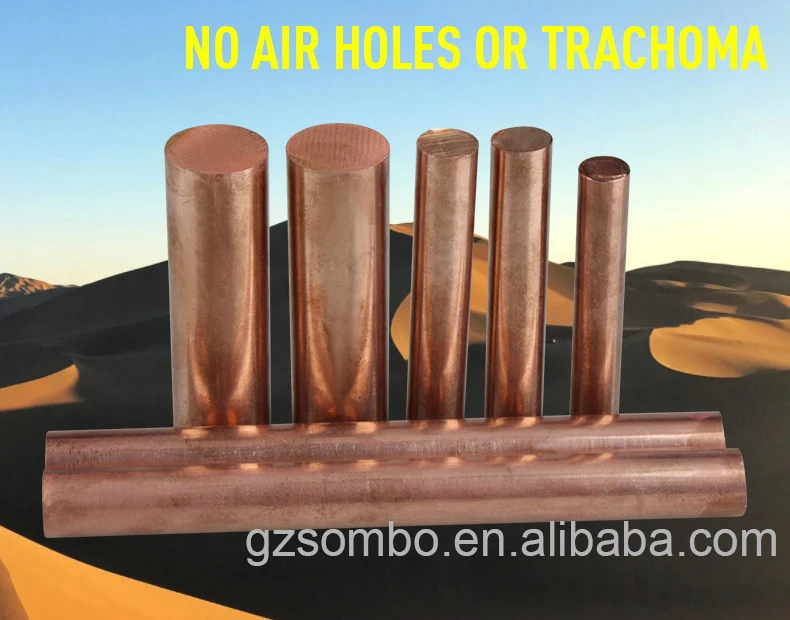 Customizable Pure Copper Round Bar C18150 CuCrZr Chromium Zirconium Alloy /rod Price Per kg