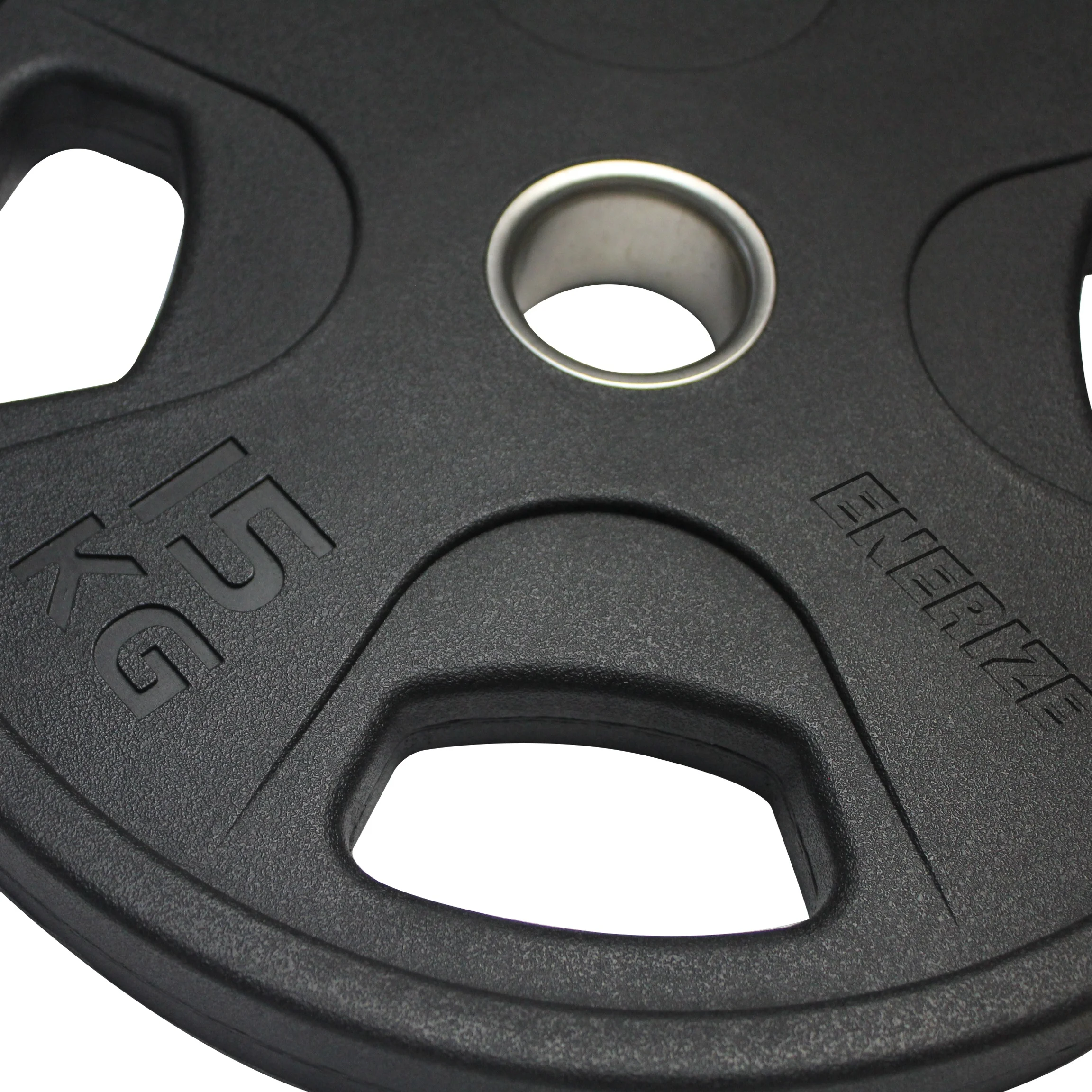 Wholesale Custom PU TPU PEV Gym 4 Grips Holes Weightlifting Barbell Plate Weight Disc Plate For Gym Exercise Competition