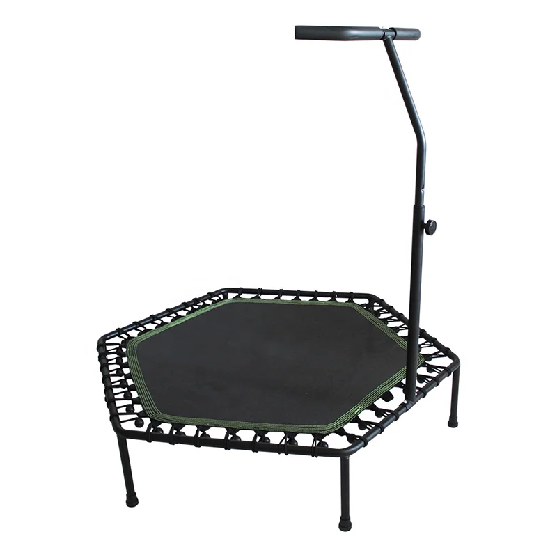 Gymnastic Training Custom Logo Elastic Foldable Bounce House Handle Home Indoor Gym Small Fitness Sale Inflatable Trampoline