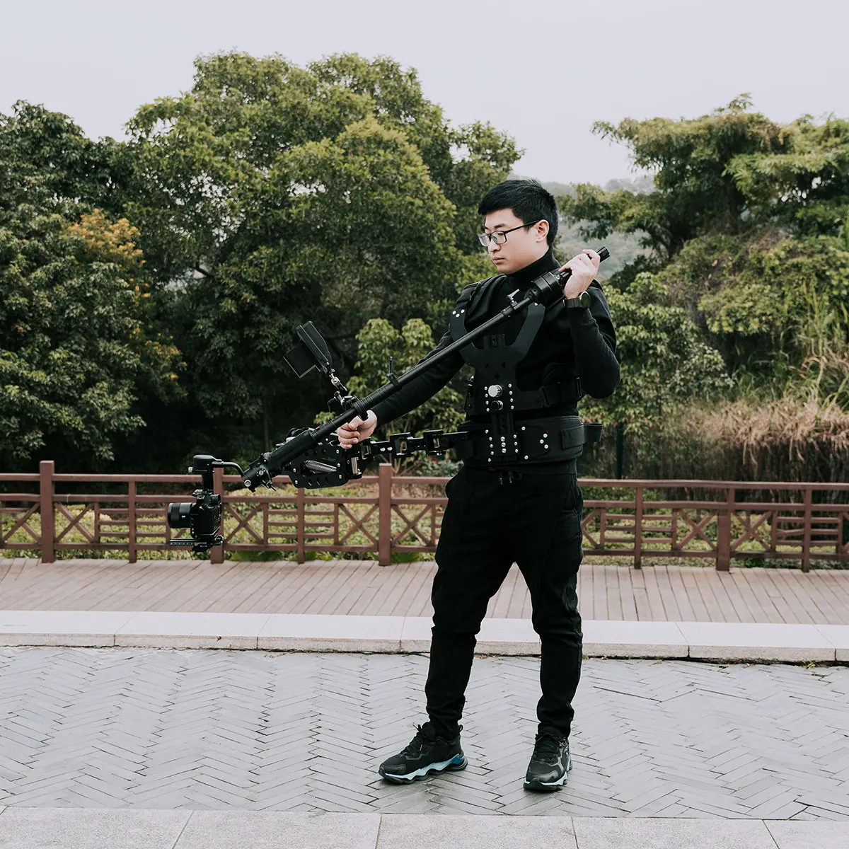 Gimbal stabilizer dedicated Steadicam system to relieve up and down shake for DJI ZHIYUN