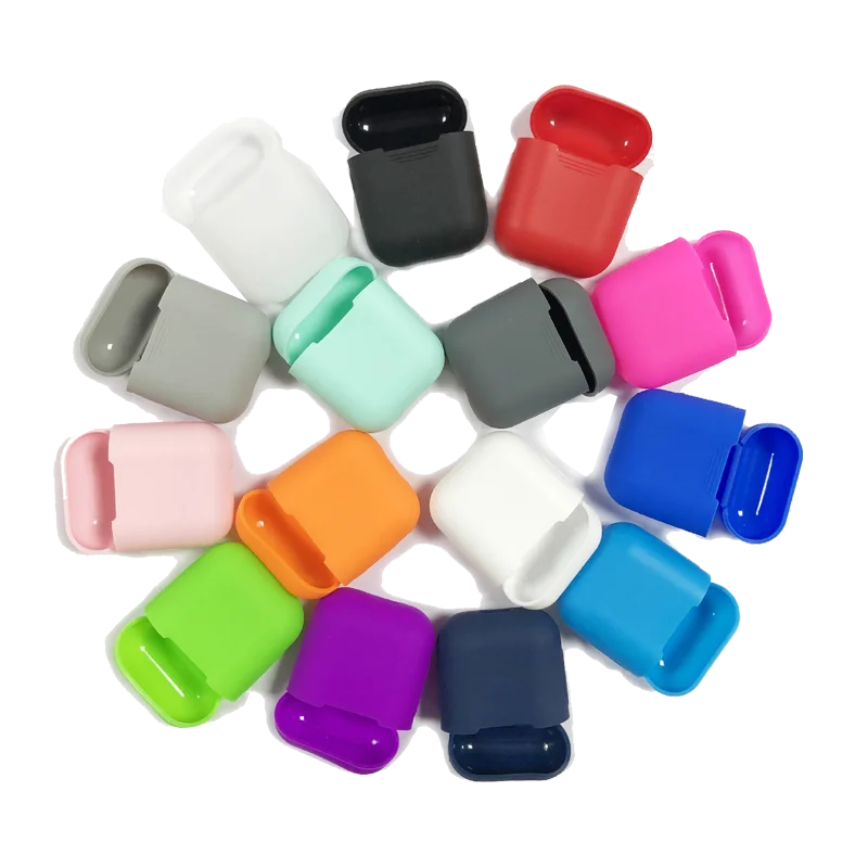 Mini Soft Silicone For Airpods Case Shockproof Cover For Apple AirPods Earphone Cases Ultra Thin Air Pods Protector Case
