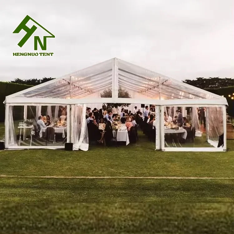 Clear Roof Sale Chinese Party Marquee Luxury Transparent Wedding Reception Marriage Ceremony Trade Show Exhibition Banquet Tent