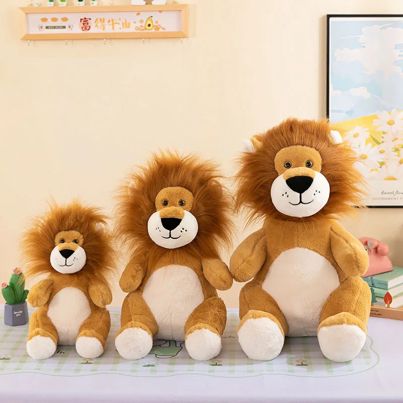 Игрушки Songshan имитация кавайного леса большие чучела игрушка льва милая кукла из мультфильма мягкие плюшевые игрушки для детей