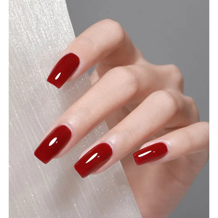 Customized Logo 16ml 6 in 1 Nail Tip Gel Super Shine Gel Top Coat Quick Construction Nail Gel