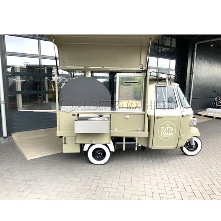 ALLBETTER Custom Electric Tricycle Piaggio Ape Beer Pizza Ape Piaggio Ape Piaggio Electric Food Truck For Sale
