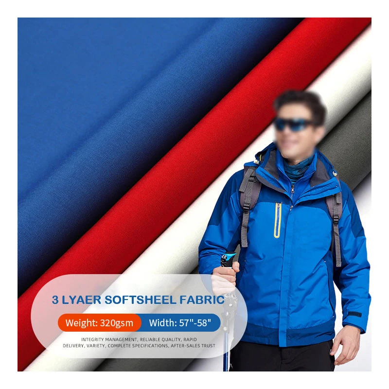 Shaoxing yuyuan imp four way stretch jacket waterproof kuma softshell fabric