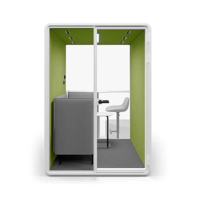 Movable Privacy Hotel Work Place Indoor Prefab Soundproof Meeting Office Pods Soundproof phone Booths