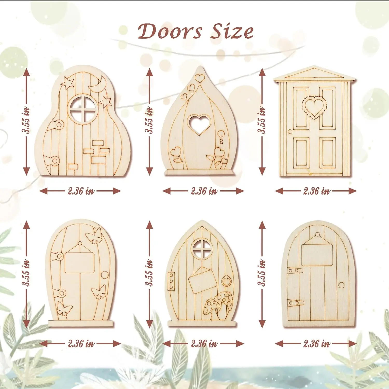 48 fairy door and window craft kit