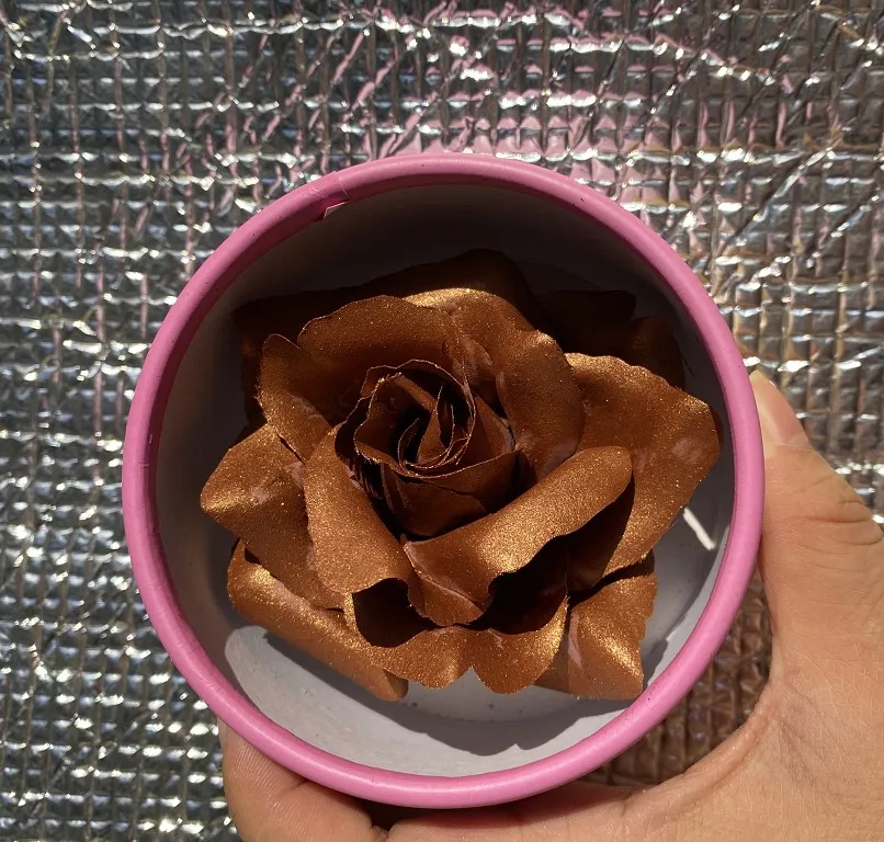 Make Your Own Long Lasting Brighten Cheek Highlighter Blusher Glitter Petals Flowers 3D Rose Blush