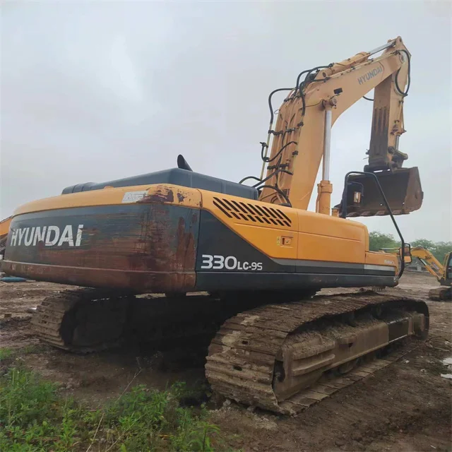 Экскаватор Подержанный Hyundai R330LC-9 330 гидравлический гусеничный экскаватор 33-тонный Спот продажа простой и в эксплуатации