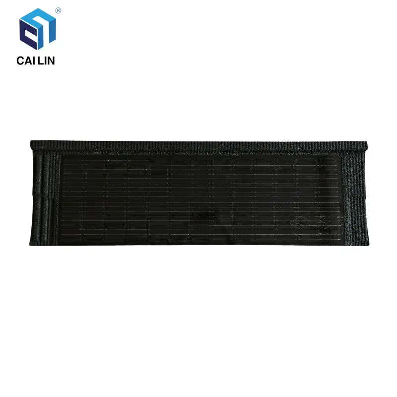 50 Years Warranty 2 To 1 Red Photovoltaic Panels Roofing Tiles Stone Coated Metal Solar Energy Storage System Roof