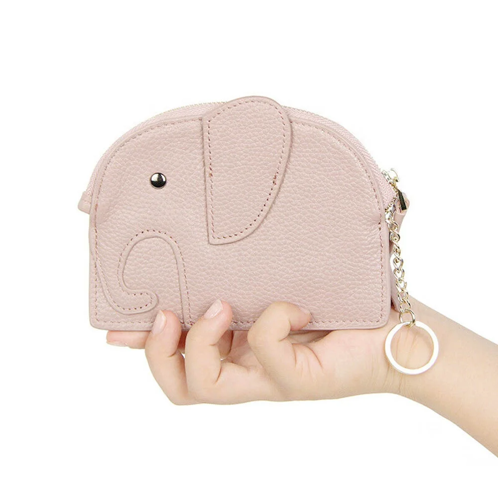 High Quality Custom logo Printing Wallet Women Zipper Mini Pink Wholesale Coin Purse