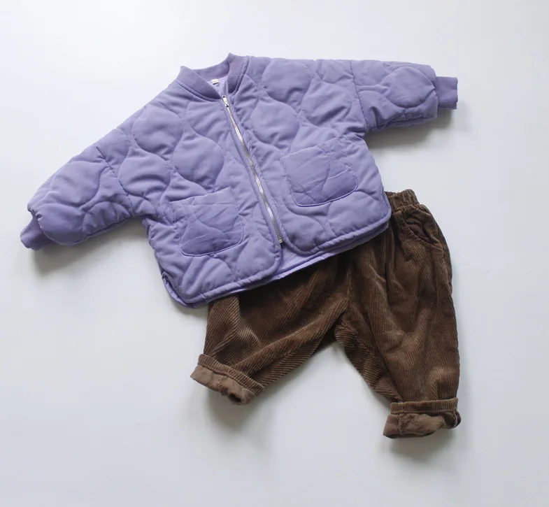 Winter Coat Baby Lovely Solid Long-sleeved Jacket Baby Boys Clothes Warm Jacket Winter Toddler Girls Clothes