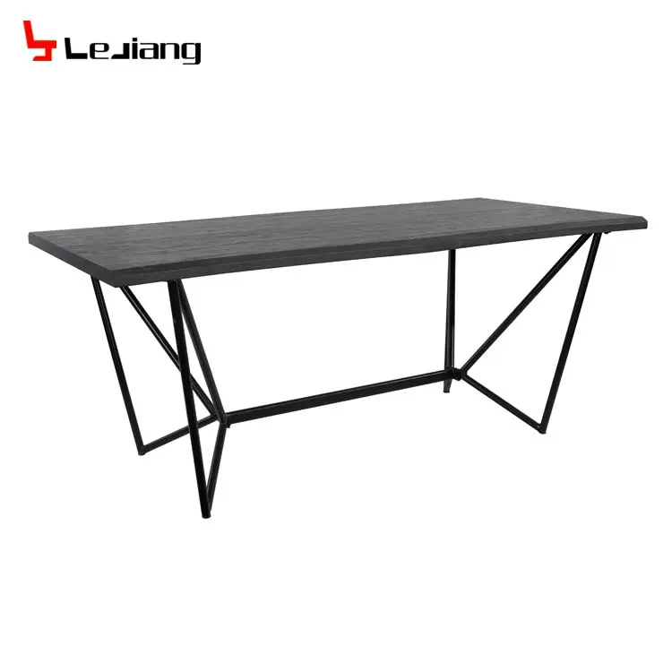 Free Sample Pictures High Suar Indonesia Metal Legs Bases Reclaimed Wood Rolling Dining Table Of Dining Table