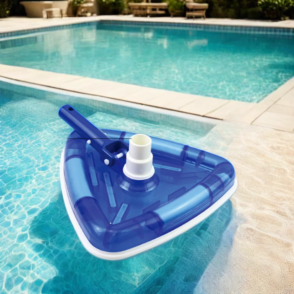 Heavy weighted Vacuum Head, Triangular VAC Head Aquarium Pool Accessories with see through transparent body