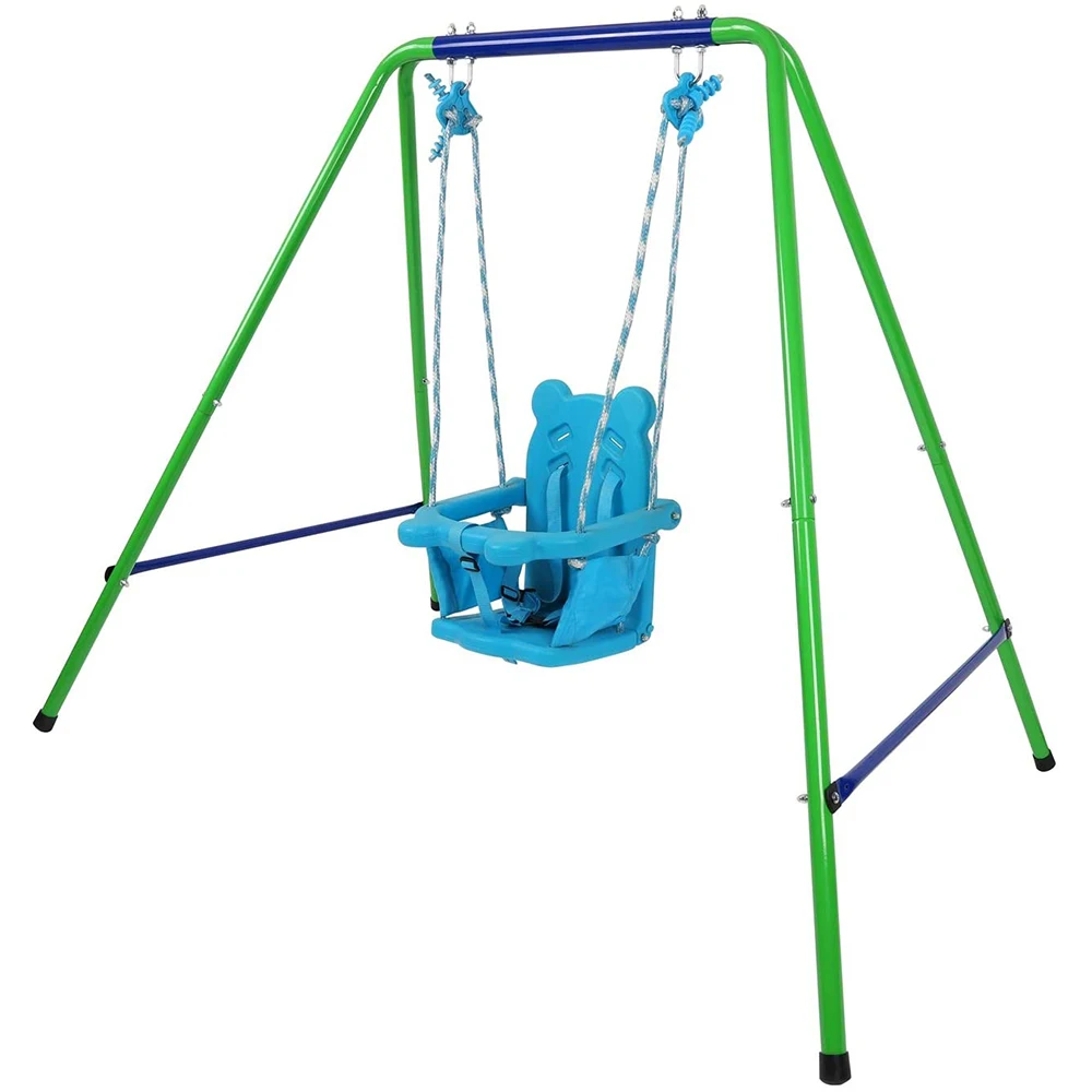 Baby Swing set plastic for kids baby chair playground outdoor metal swing sets hot sale quality safety panda swing set