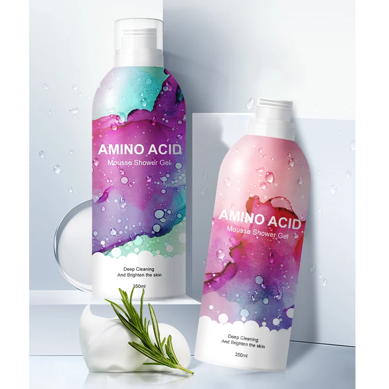 
Мусс для душа пузырь вспененное чистящее Осветляющий аминокислота осветления кожи увлажняющий отбеливающий крем для лица для мытья тела гель для душа 
