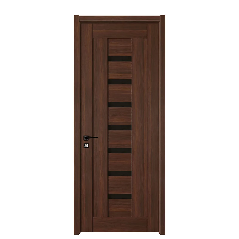 BOWDEU DOORS PVC wooden doors for houses interior new design pictures for home bedroom bathroom building material factory