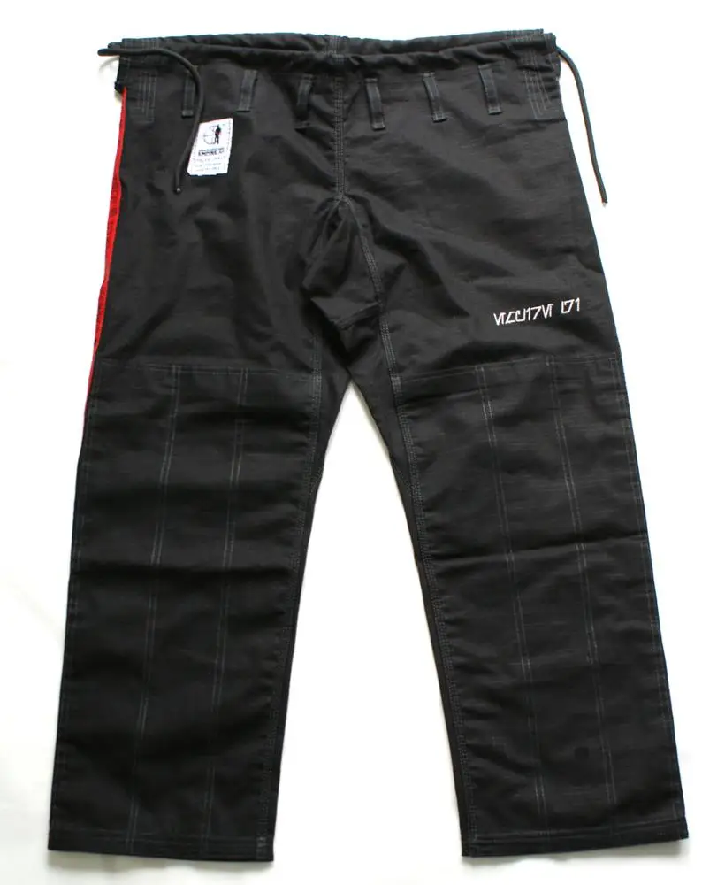 High quality Black color brazilian jiu jitsu gi with custom logo and with bjj gi bag