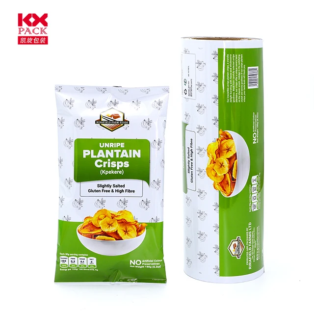 Пластиковая пленка для упаковки пищевых продуктов на заказ картофельных чипсов закусочных