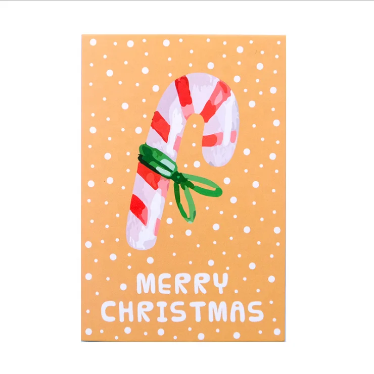 
8 envelopes greeting cards blank colorful Christmas elements simple folding cards Mini Christmas Cards 
