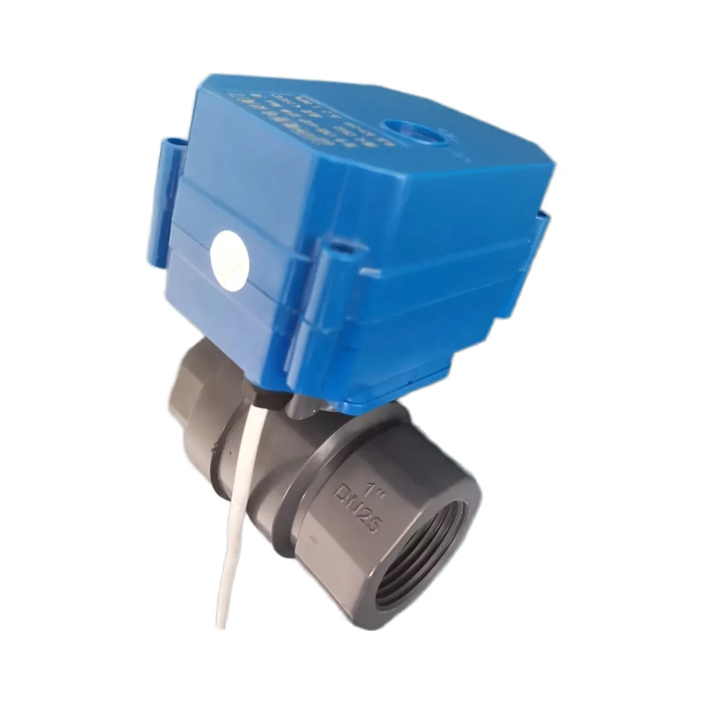 Miniature Electric Ball Valve for Water Treatment DN25 UPVC Plastic Large Torque Manufactured by Manufacturers