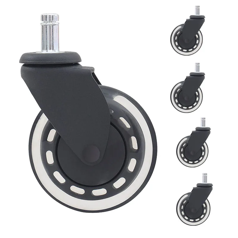 Колеса для роликовых de silla 3 дюймов Heavy Duty компьютерный стол оптовая продажа мебельное колесико-упорные шариковые подшипники офисное кресло-каталка колеса ровный безопасный
