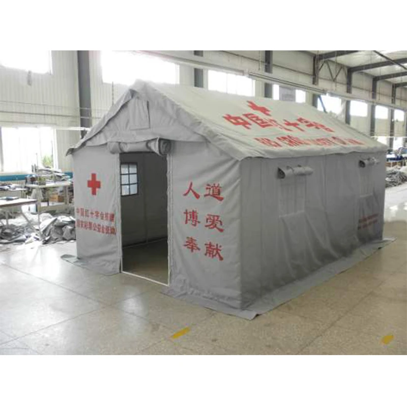 Aosener factory direct 12square meters ICRC post disaster emergency tent four season tent resettlement victims tent