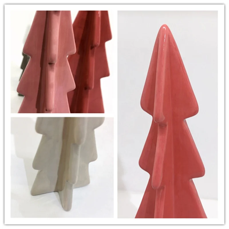 Wholesale 2022 Ceramics Custom Decorative Table Christmas Trees Set