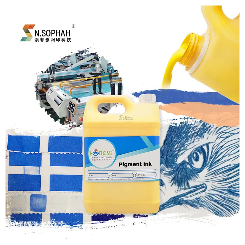 High Quality Fabric Screen Printing Ink Multicolor Pigment Ink Screen Printing Pigment Ink