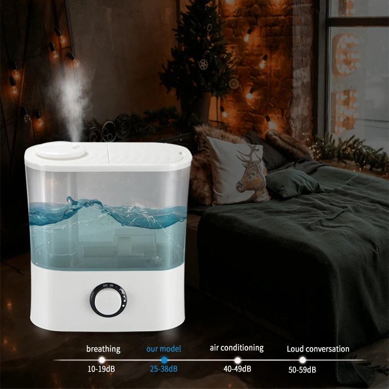 Home Small Appliances White Large 4L Water Tank Air Humidifier Personal Portable Diffuser Humidifier Spray Mist Humidifier