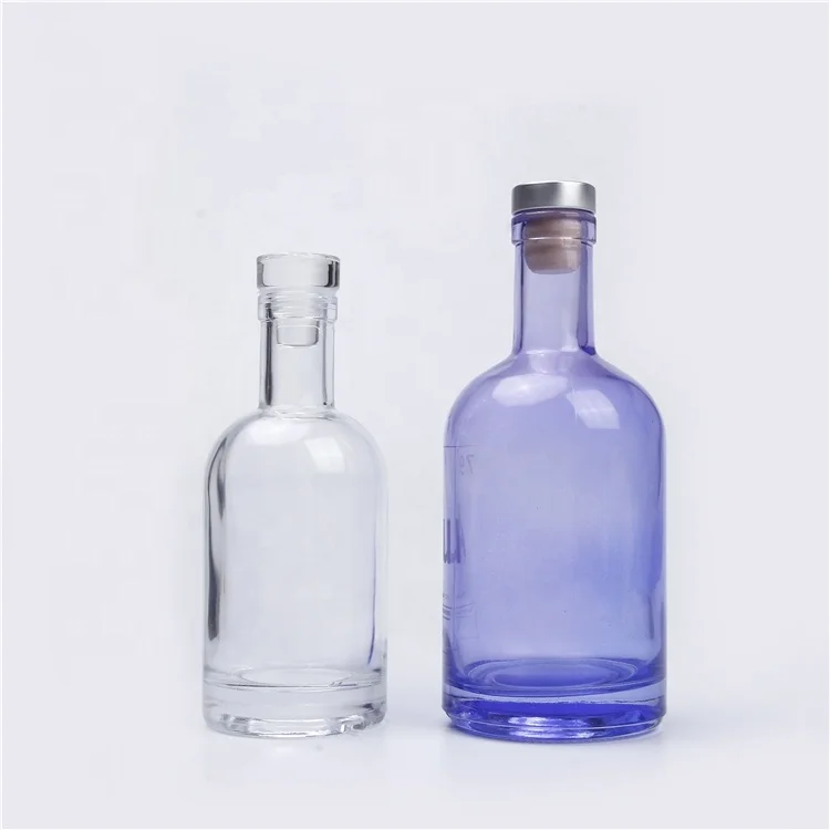 50ml vodka glass tequila bottle factory color spraying spirit bottle glass rum bottles brandy for alcoholic beverage