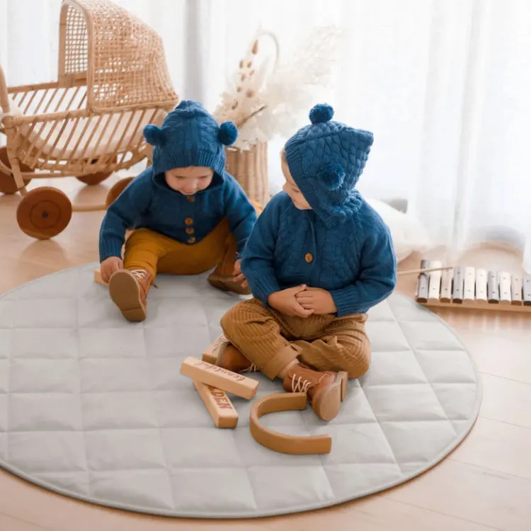 Большой напольный коврик для ползания из искусственной кожи 120*120 см новорожденных высококачественные складные коврики толстый мягкий игр в тренажерном зале