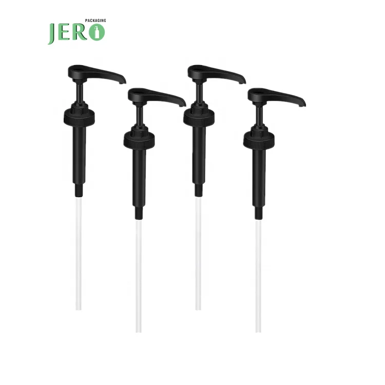 Factory price  8ML 10ML 15ML 20ML 25ML 30ML syrup pump food grade syrup pump cover sugar sauce syrup bottle pump