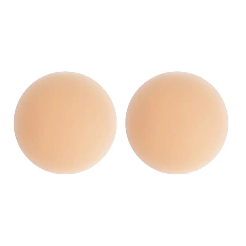 Matte Silicone Pads Women Sticky Reusable Nipple Covers Breast Pasties Comfortable Adhesive