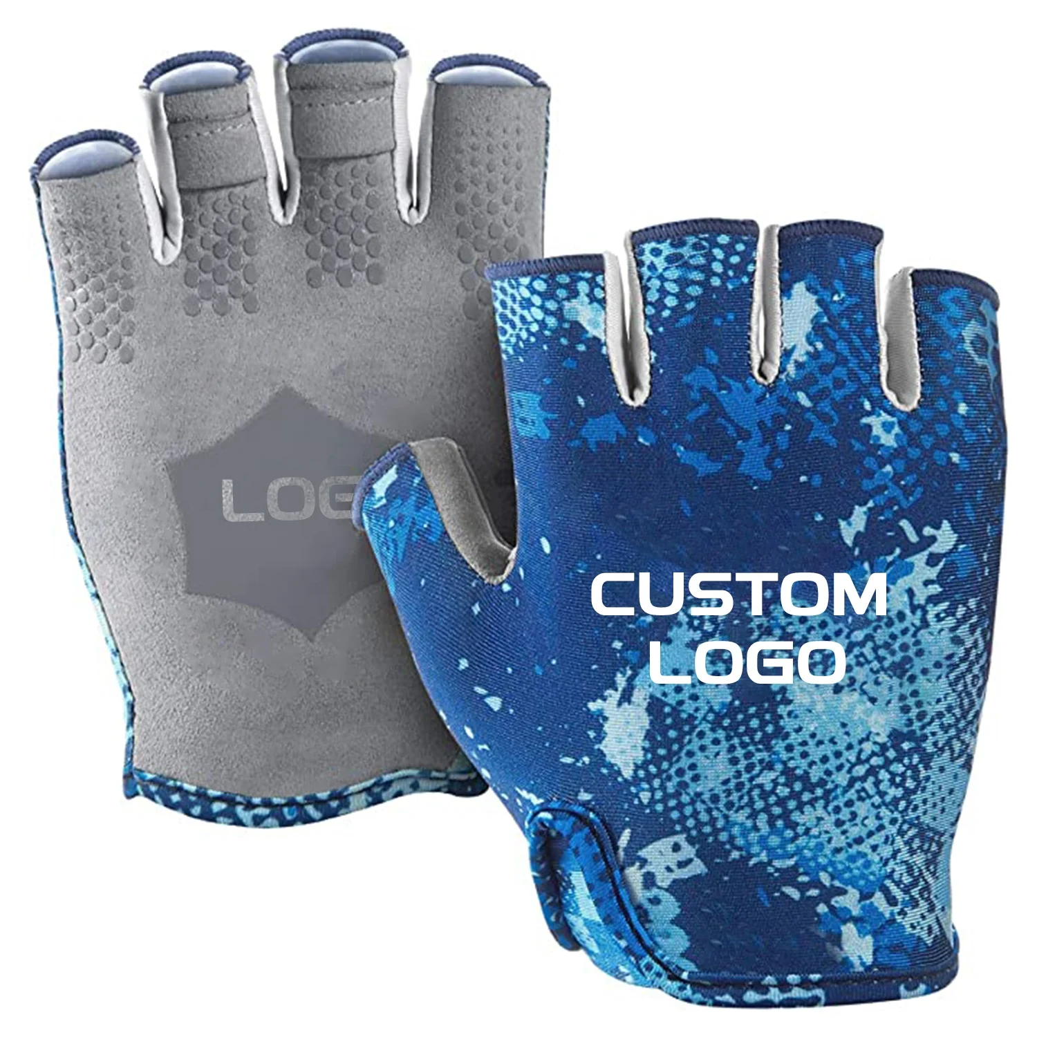 Best OEM ODM Custom Panic Buying Fishing Sun Protection UV 50+ Kayaking Sailing Yachting Padding Canoeing Rowing Hiking Gloves