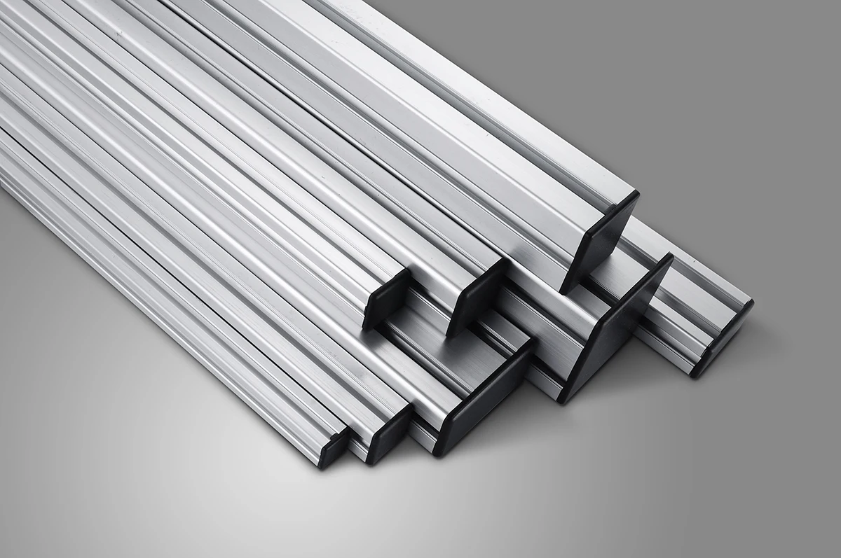 industrial assembly line 8-4080 sliver anodized extrusion profile