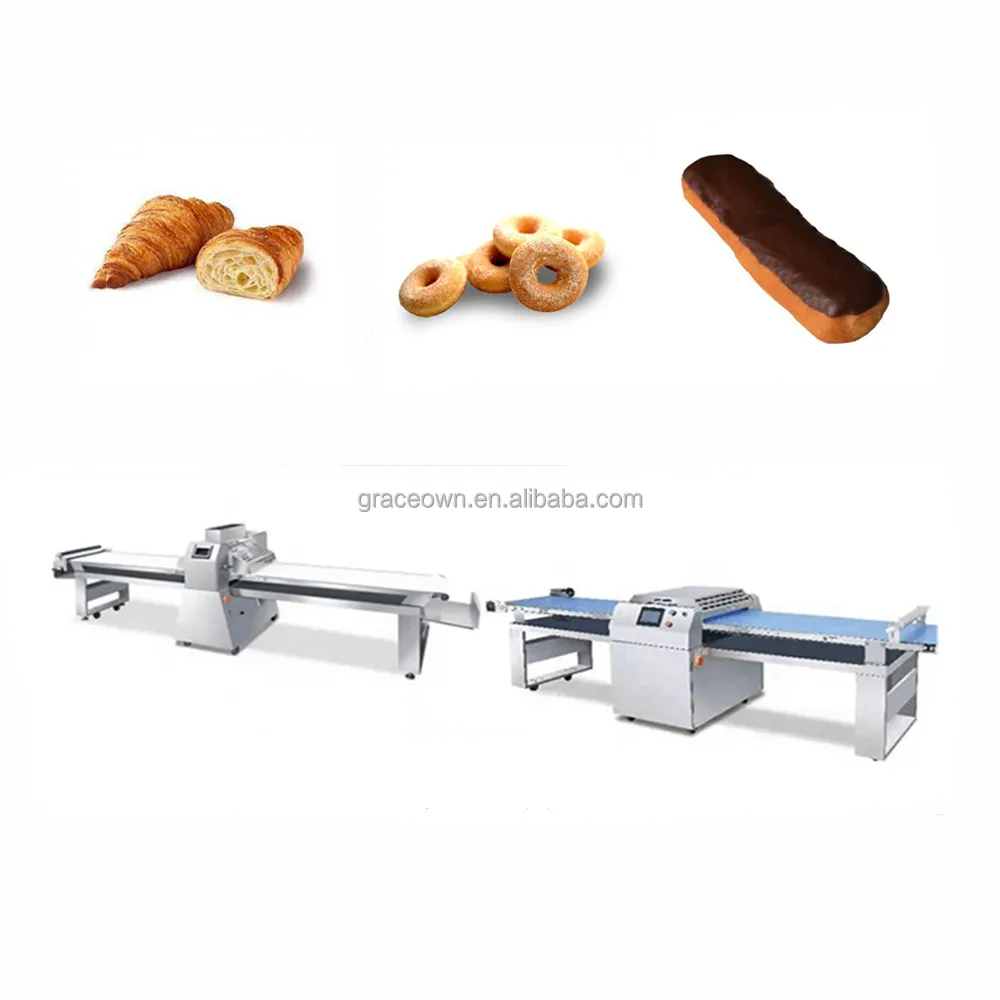 hot selling chocolate filled croissants making machine croissant dough sheeter machine for sale