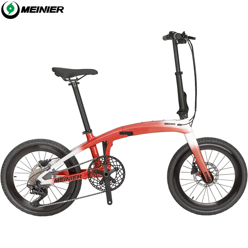 Folding Bike Full Carbon 20 Inch Foldable Bike 10-Speed Disc Brake Carbon Folding Bicycle