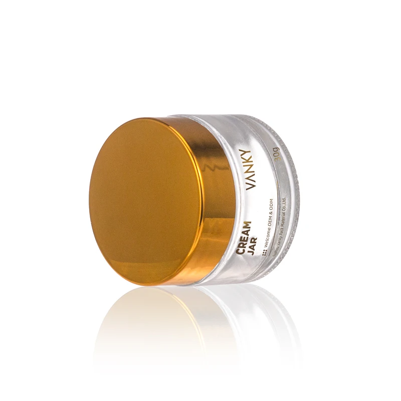 Высокое качество 10 г 20 30 50 60 прозрачная цветная стеклянная банка для крема с уксусной крышкой