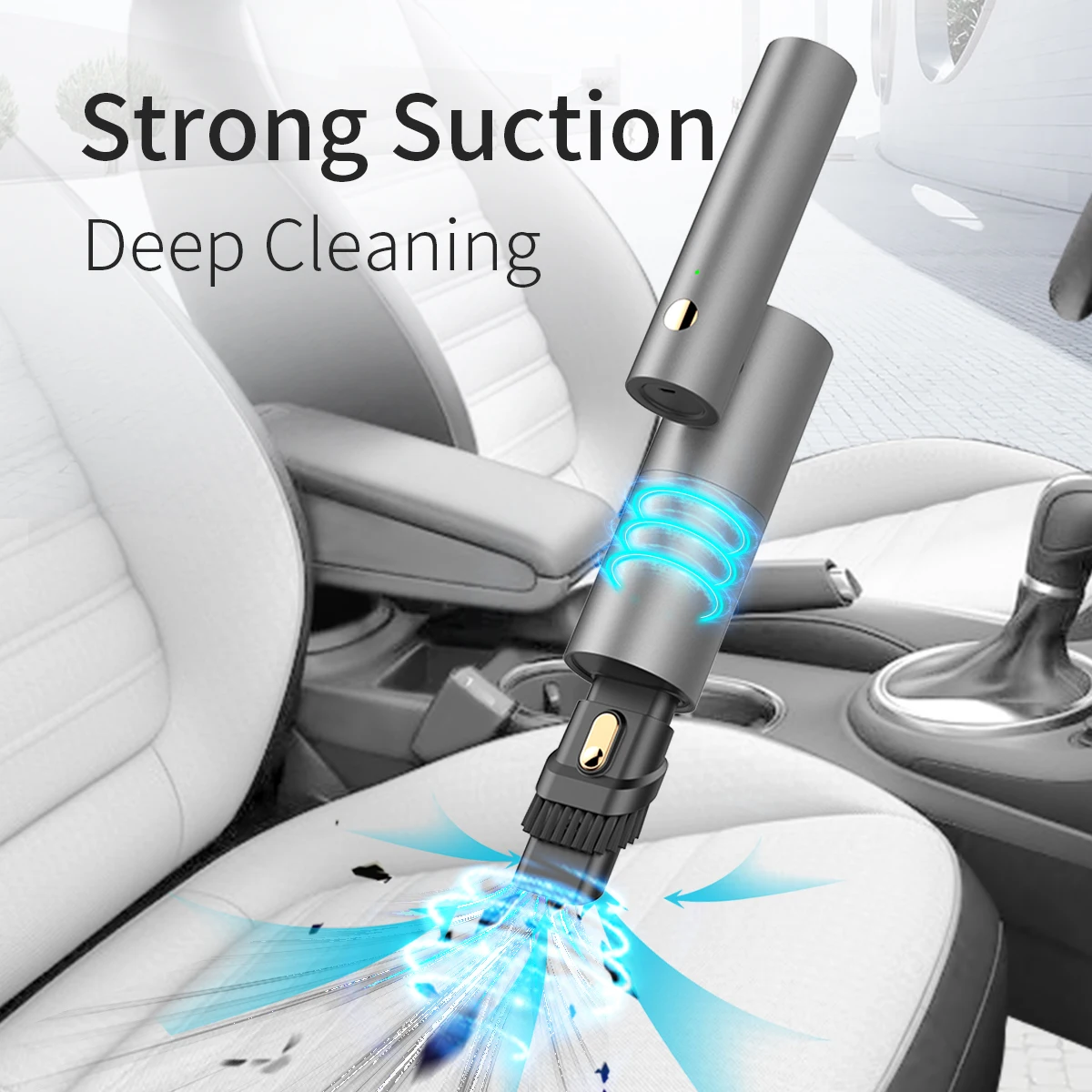 Мини-пылесос для автомобиля YANTU V02B, 13000 па, 120 Вт