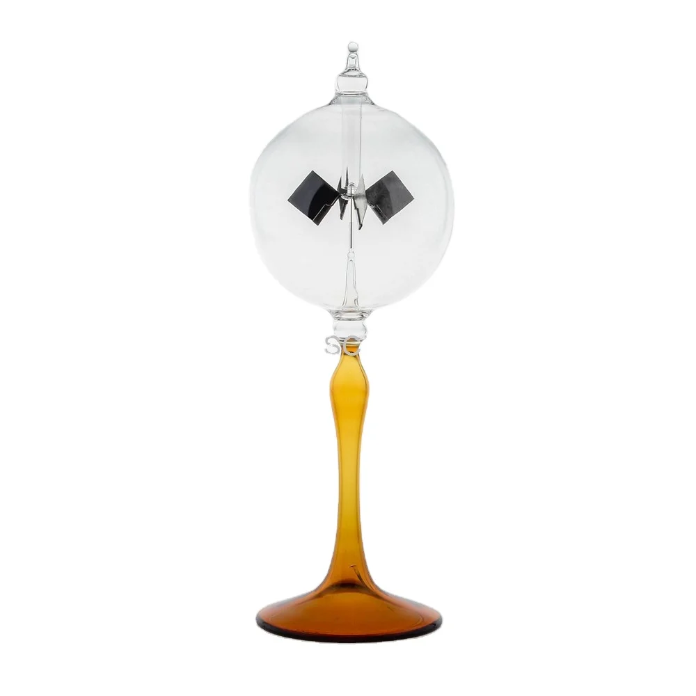 Amber 60 160mm Glass Crafts Decoration Home Toy Home Ornament School Laboratory Equipment Crookes Radiometer Lightmill JJ7896