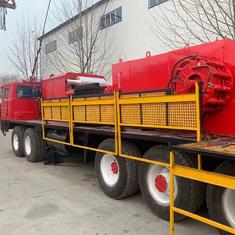 API standard xj750 Truck mounted drilling rig oil and Gas Well Truck Mounted Mobile 750hp Workover rig