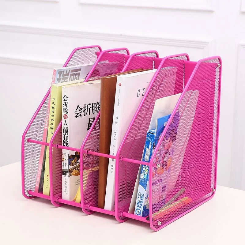 Hot Sell Office Desk Organizer Metal Mesh File Magazine