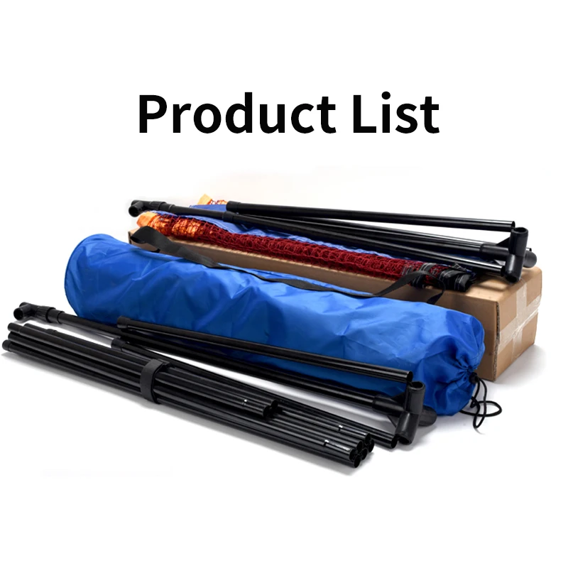 Hot Sale 12 FT Portable Badminton Tennis Volleyball Net Frame Adjustable Beach Tennis Net