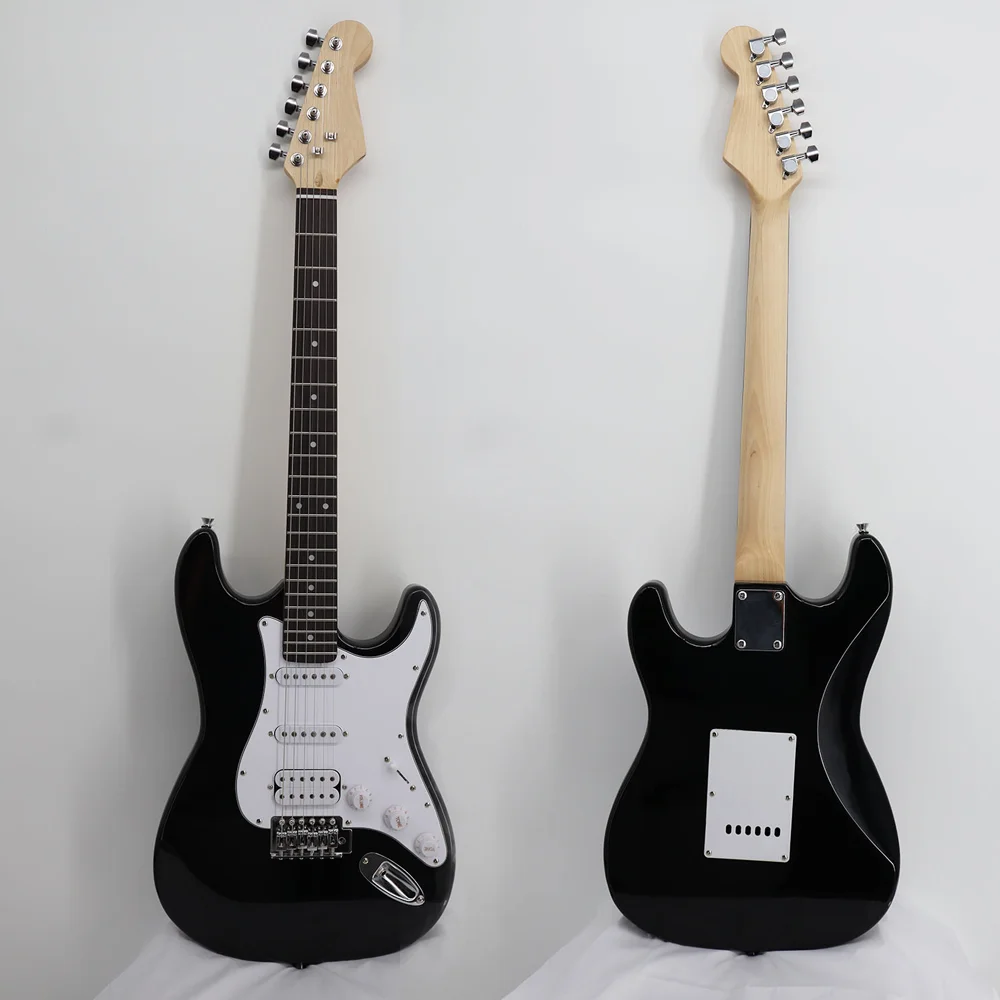 SSH Pickup ST Electric Guitar Basswood Body 22 Frets 6 String Rosewood Fingerboard Beginner Guitar