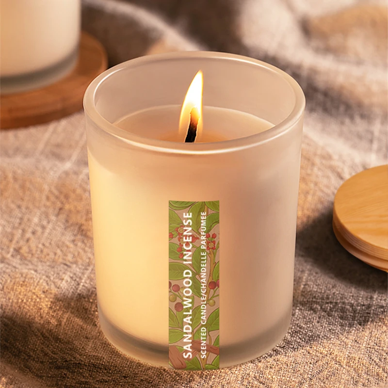 Private Label Custom Natural Soy Wax Candles & Home Fragrance Richly Aromatherapy relaxing soothing Sandalwood Scented Candle