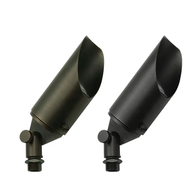 Landscape Lighting Brass Up Light Outdoor Garden Low Voltage MR16 Fixture IP65 Waterproof LED Spot Light For Backyard Decoration