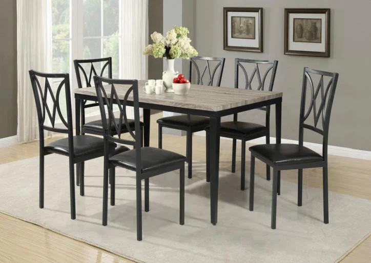 Faux marble top dinette sets restaurant bistro dining table 4 chairs sets manufacturer